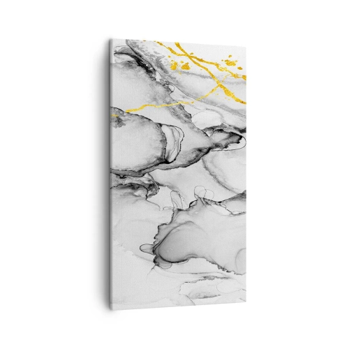 Tablou pe pânză - Compoziție cu motiv auriu - 45x80 cm