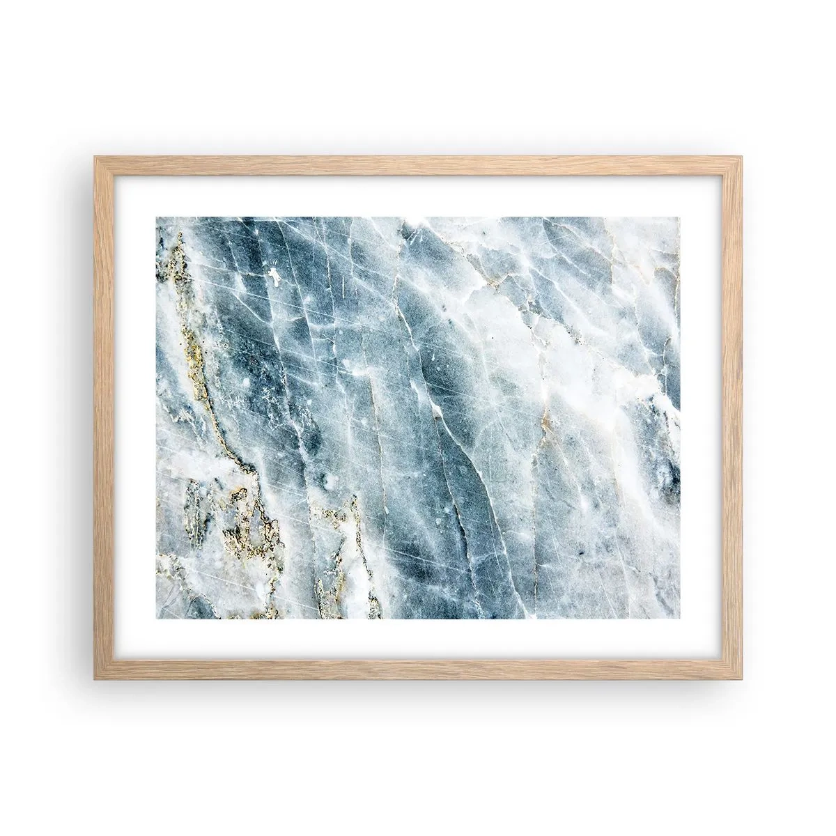 Poster în ramă de stejar deschis - Lumea de gheață - 50x40 cm