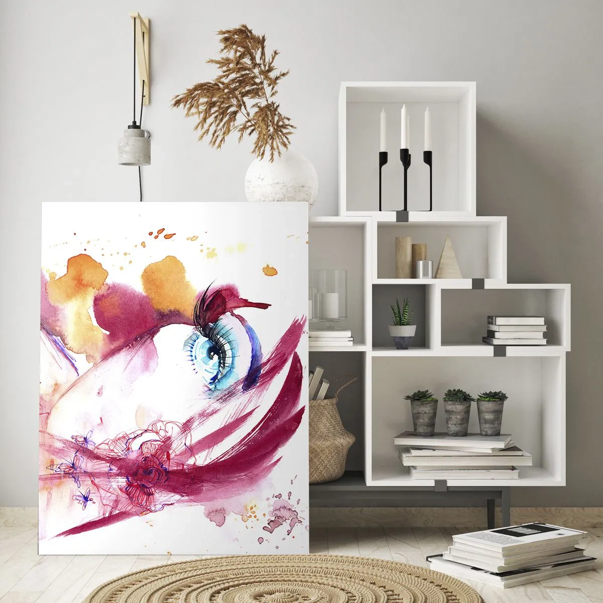 Tablou pe sticlă - În apropiere, lumea înflorește - 50x70 cm