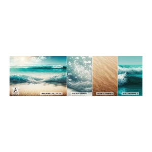 Mostră de Tapet Standard Eco - Calmul oceanului - plajă, Mare, Margine - 100x30 cm