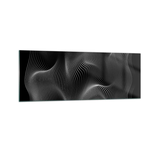 Tablou pe sticlă - Dansul luminii în spațiu - 140x50 cm