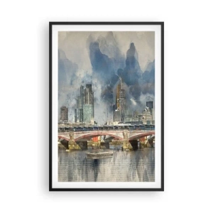 Poster în ramă neagră - Londra în toată splendoarea ei - 61x91 cm