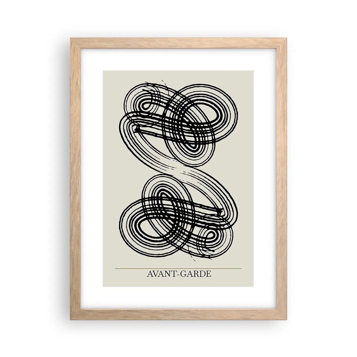 Poster în ramă de stejar deschis - A apărut spontan - 30x40 cm