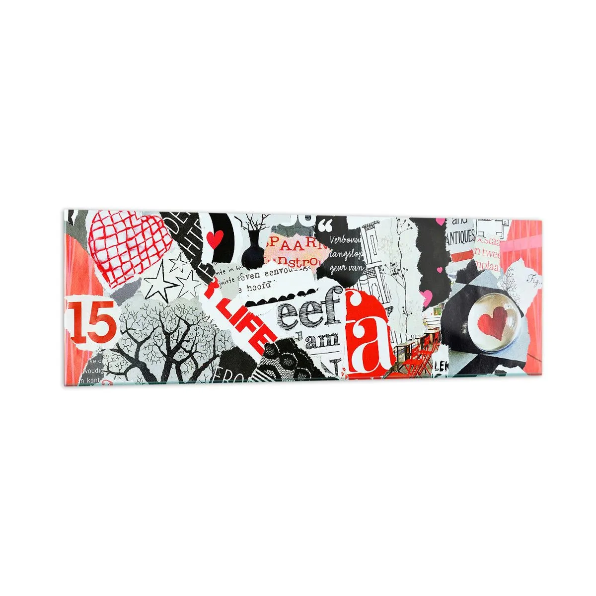 Tablou pe sticlă - Colaj de hipsteri - 160x50 cm