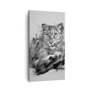 Tablou pe pânză - Da, te ascult cu atenție - 45x80 cm