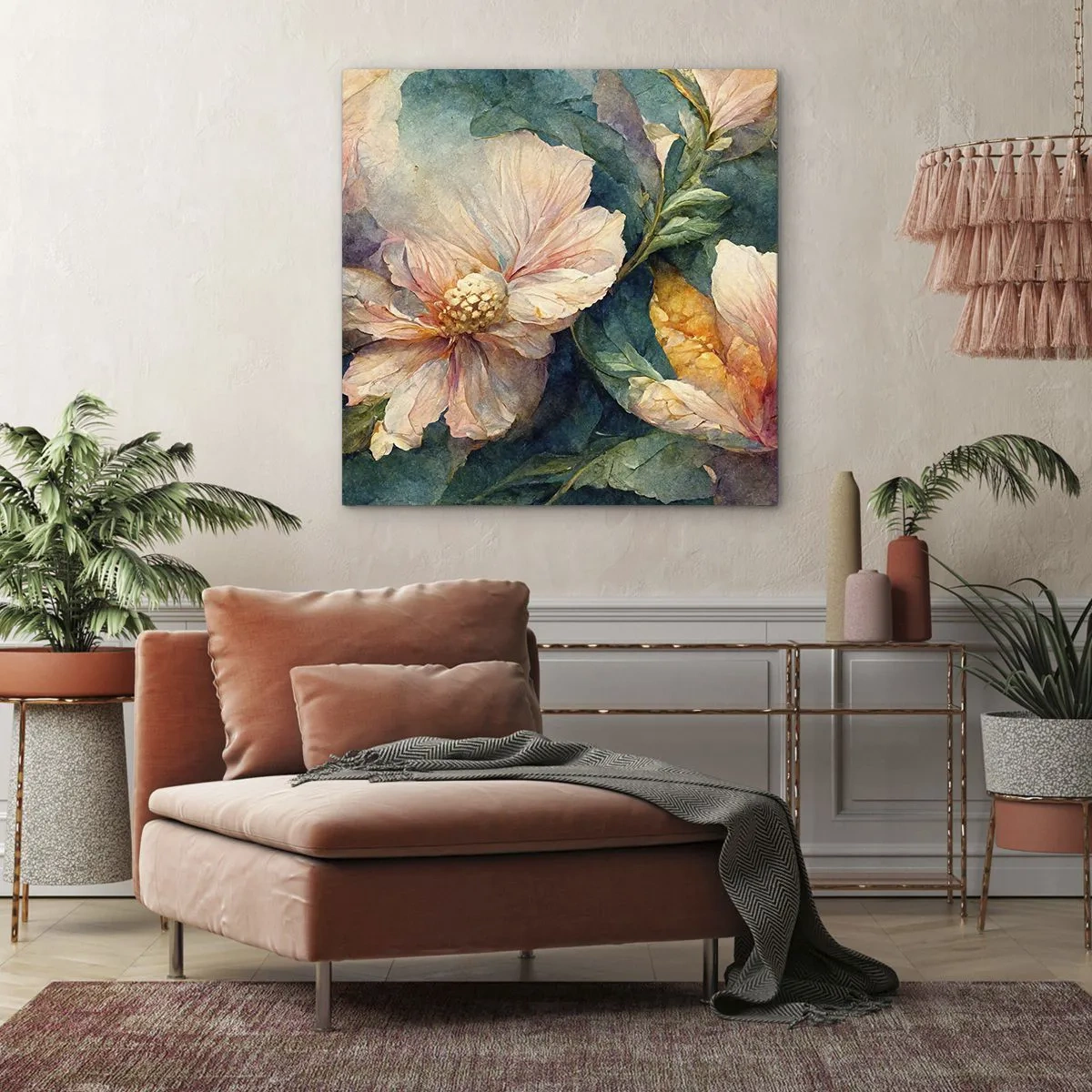 Tablou pe pânză - Subtilitate pură - 50x50 cm