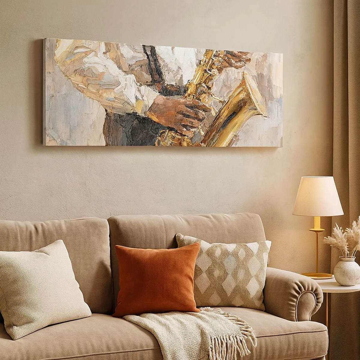 Tablou pe pânză - E timpul pentru a cânta solo - 100x40 cm