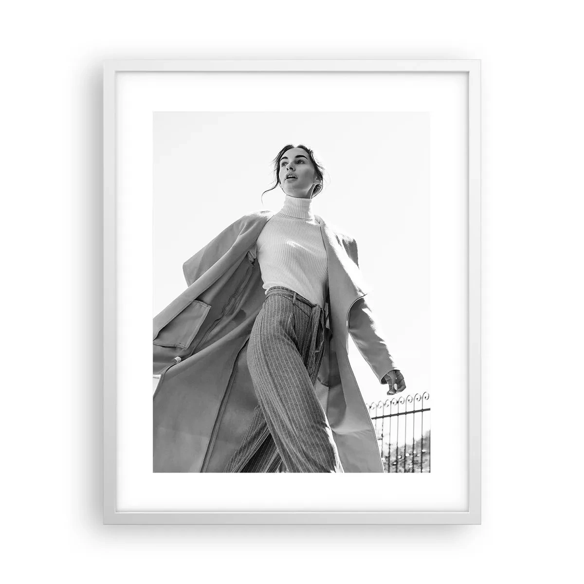 Poster în ramă albă - Vii cu mine? - 40x50 cm