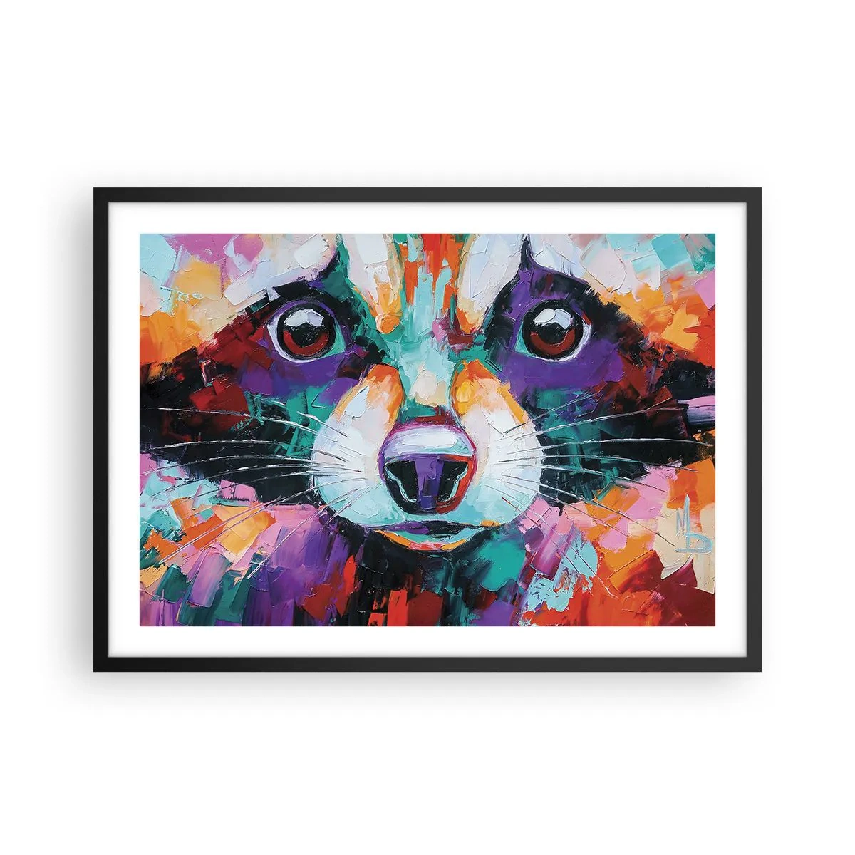 Poster în ramă neagră - Doar emoții bune - 70x50 cm