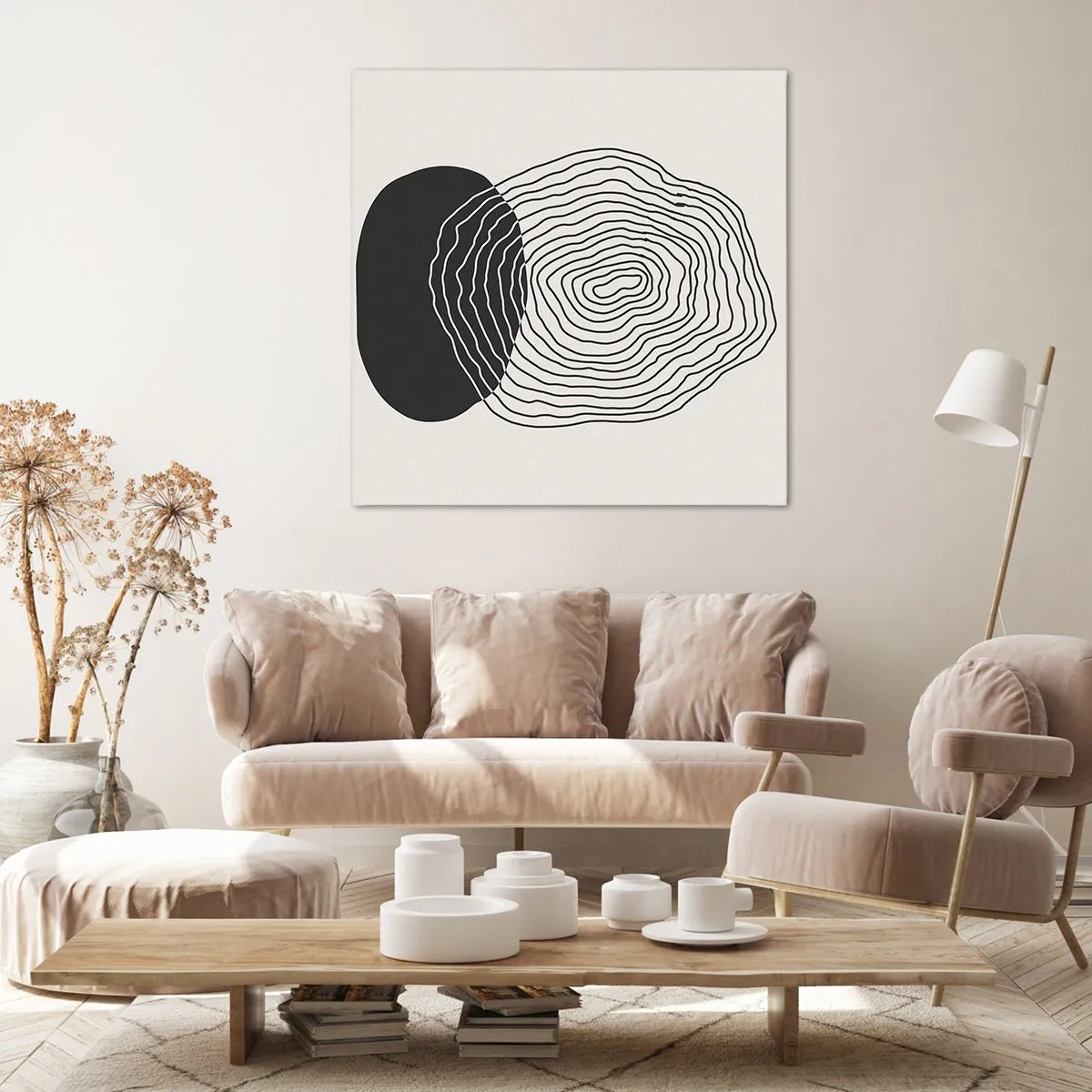 Tablou pe pânză - Persistență și vibrațiile - 60x60 cm