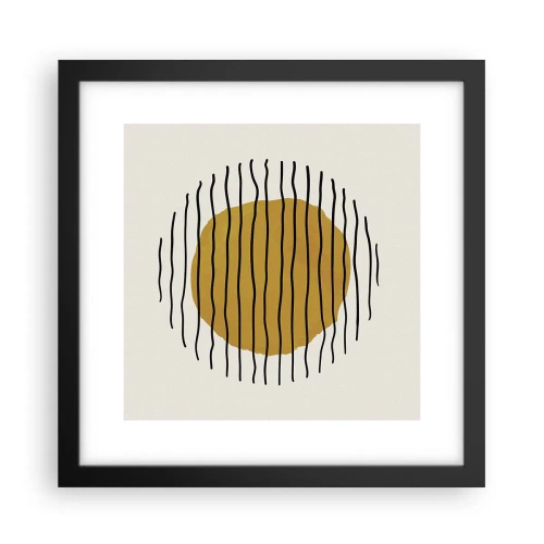 Poster în ramă neagră - Abstracție tremurândă de căldură - 30x30 cm