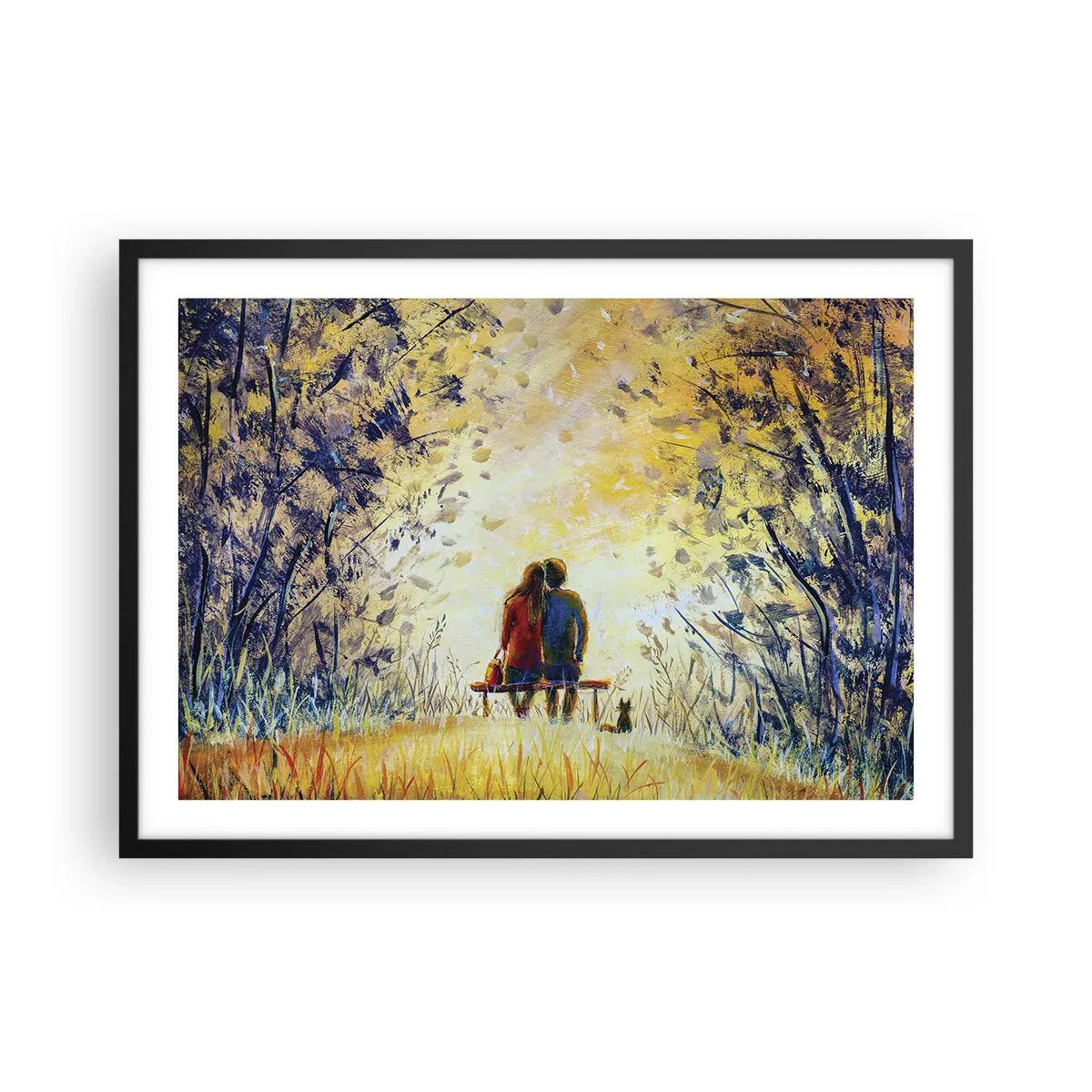 Poster în ramă neagră - Un moment magic - 70x50 cm