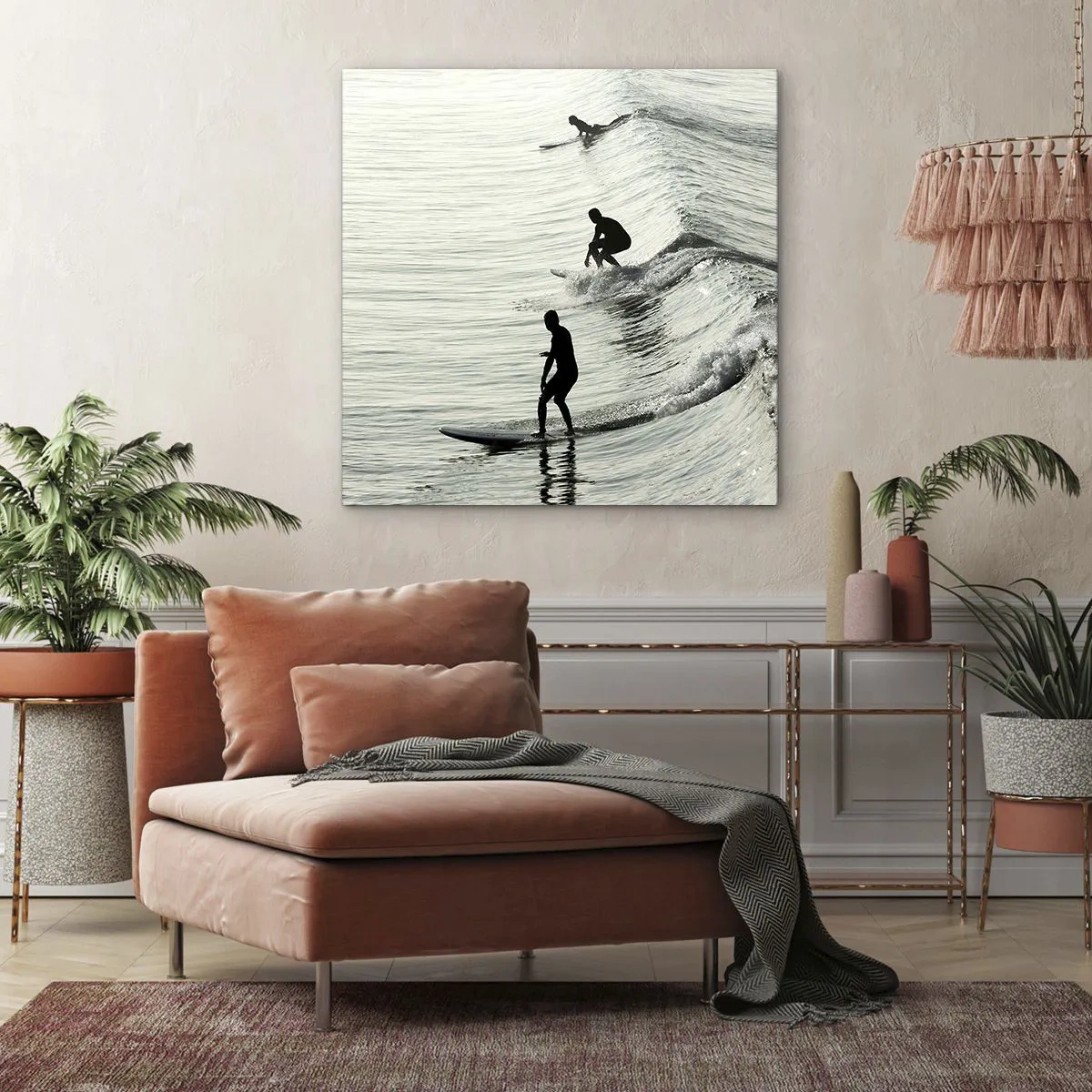 Tablou pe pânză - Pentru a întâmpina valul - 30x30 cm