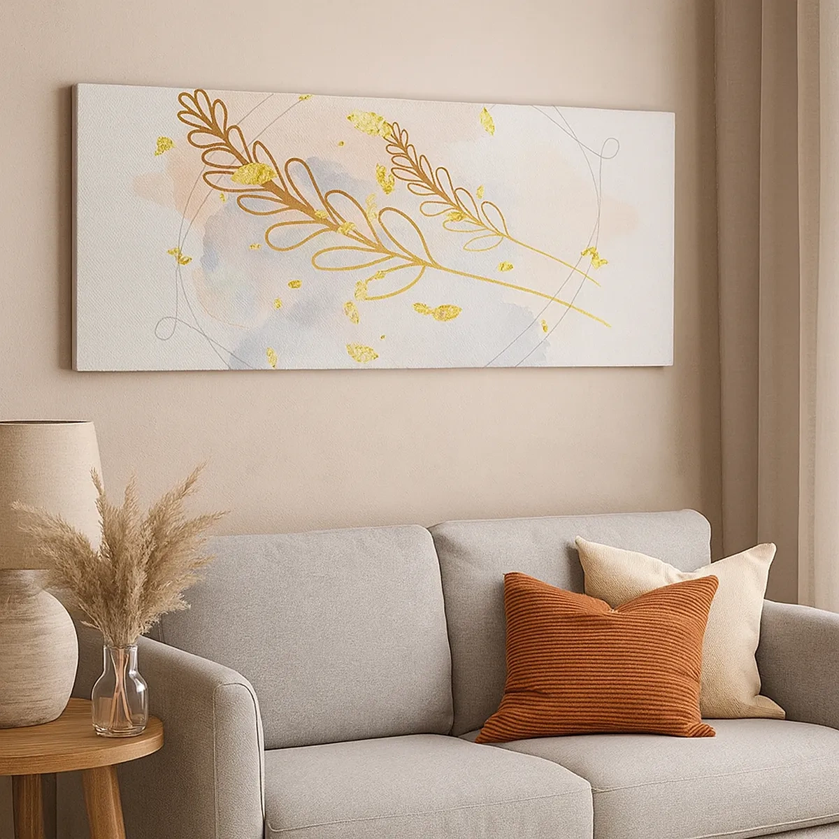 Tablou pe pânză - Suflul de aur - 30x30 cm