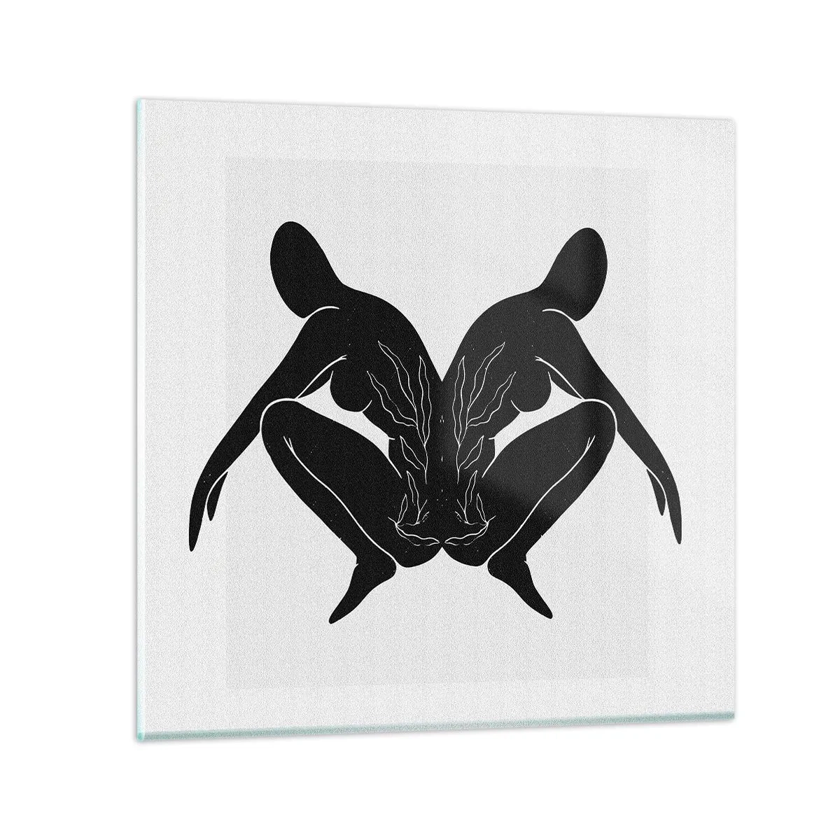 Tablou pe sticlă - Suflet comun - 60x60 cm