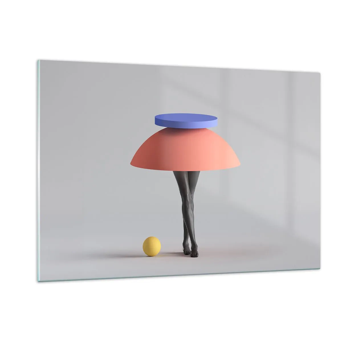 Tablou pe sticlă - Compoziție suprarealistă - 120x80 cm