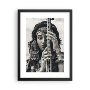 Poster în ramă neagră - Muzica orientală în sine - 30x40 cm