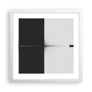 Poster în ramă albă - Direct la țintă - 40x40 cm