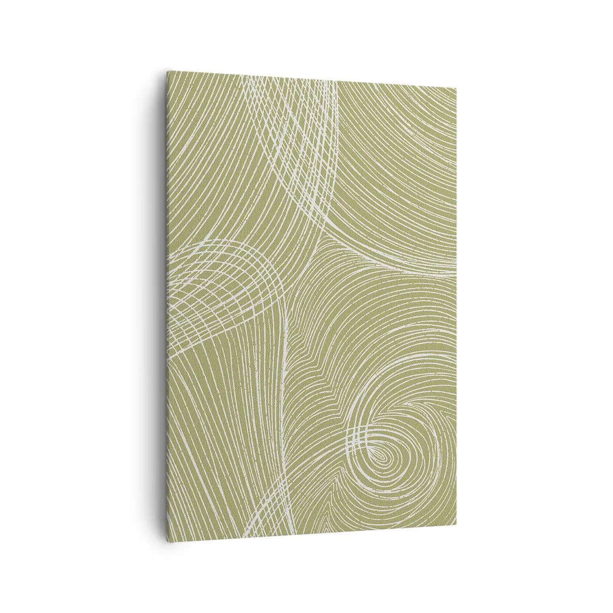 Tablou pe pânză - Abstracție complicată în alb - 70x100 cm