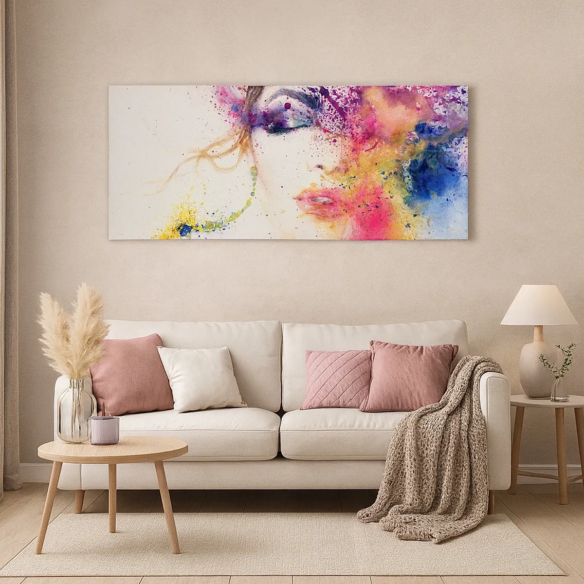 Tablou pe pânză - Amețeala curcubeului - 30x30 cm