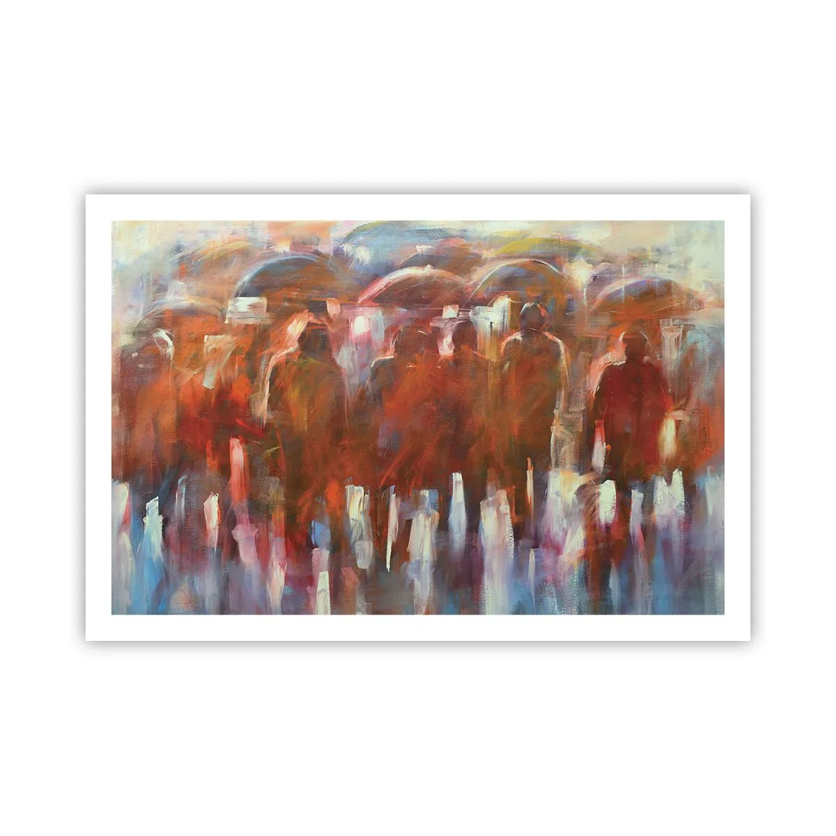 Poster - Egali în ploaie și ceață - 91x61 cm