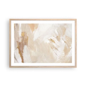 Poster în ramă de stejar deschis - Compoziție pastel - 70x50 cm