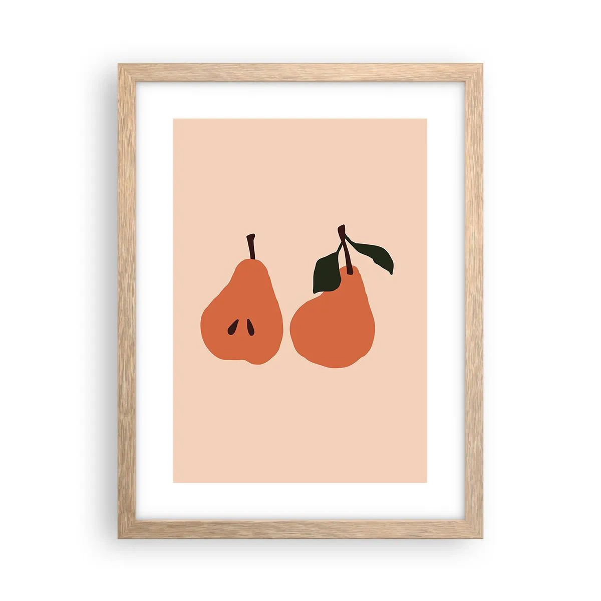 Poster în ramă de stejar deschis - Dulceața în sine - 30x40 cm