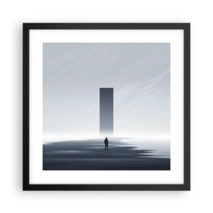 Poster în ramă neagră - Oportunitate sau amenințare? - 40x40 cm