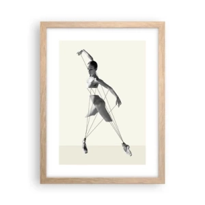 Poster în ramă de stejar deschis - Într-un teatru de lumină - 30x40 cm