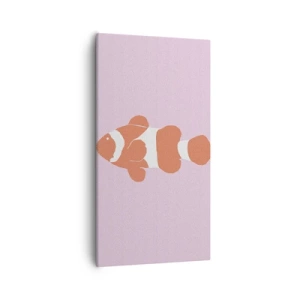 Tablou pe pânză - Coralul îi vine bine - 55x100 cm