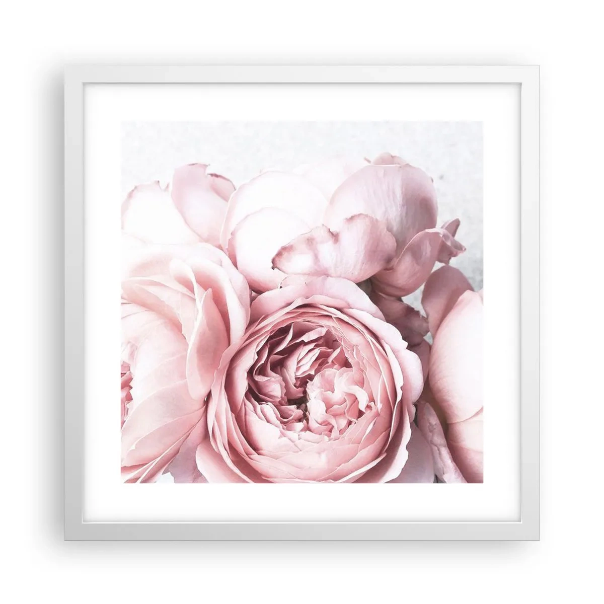 Poster în ramă albă - Pentru romantici - 40x40 cm