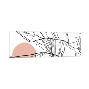 Tablou pe sticlă - Într-o rețea de crengi - 160x50 cm