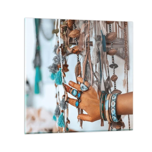 Tablou pe sticlă - Comori locale - 30x30 cm