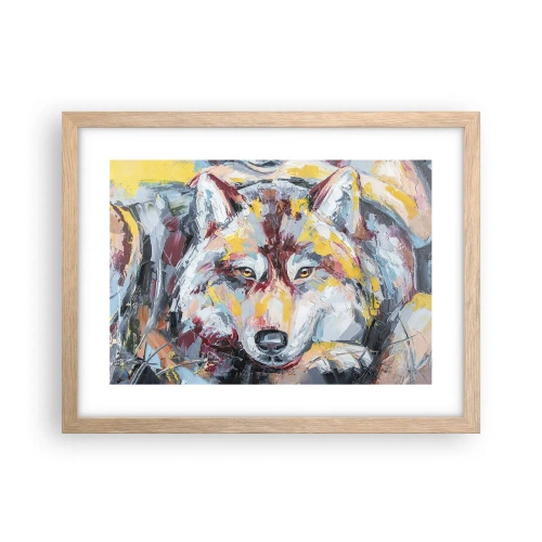 Poster în ramă de stejar deschis - Pace pentru cel drag - 40x30 cm