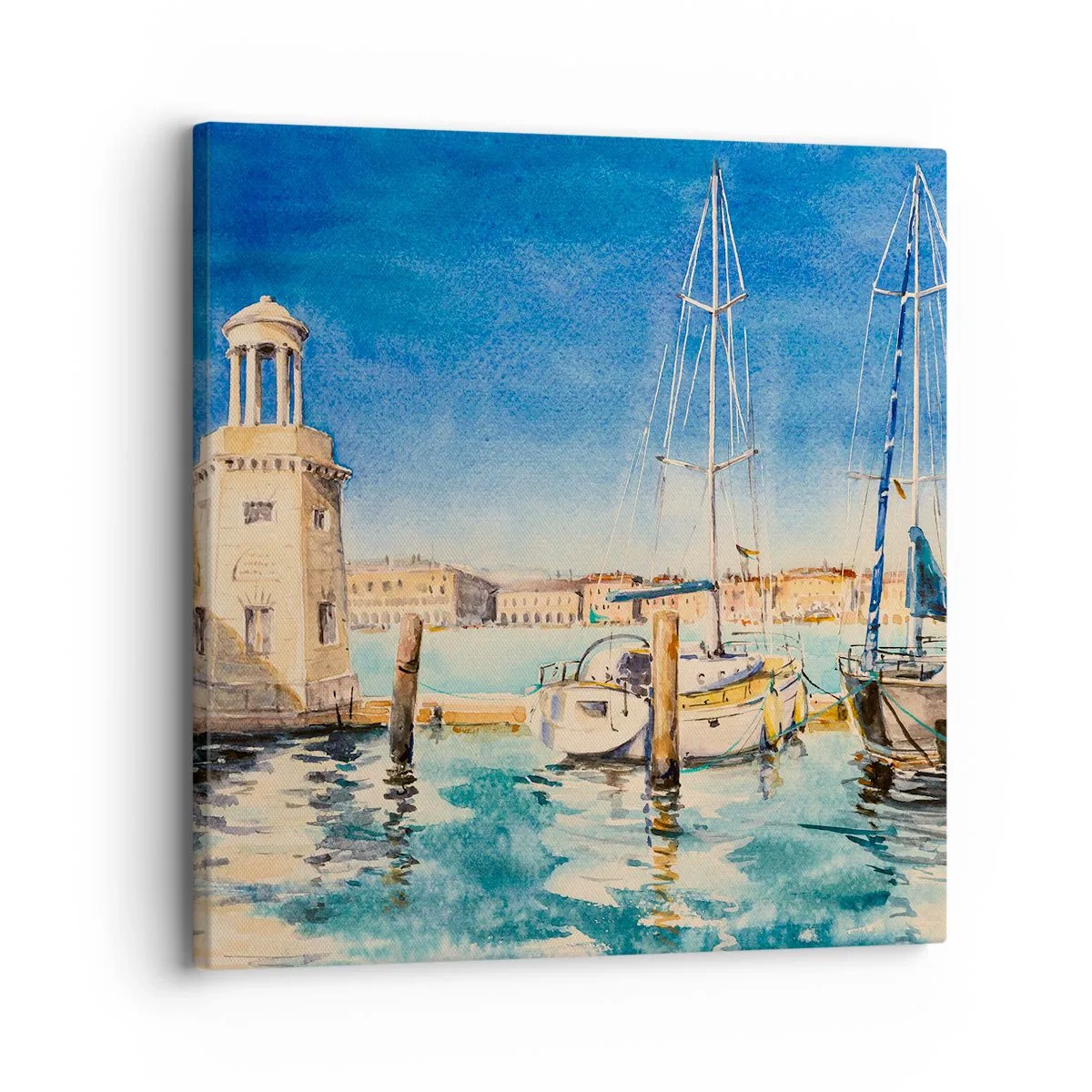 Tablou pe pânză - Laguna însorită - 30x30 cm