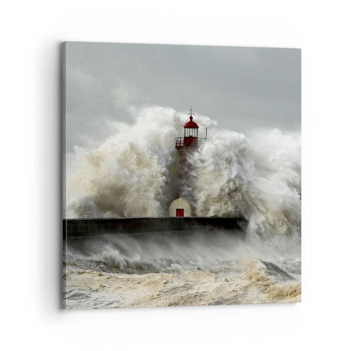 Tablou pe pânză - Mânia oceanului - 70x70 cm