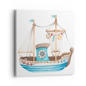 Tablou pe pânză - Ahoy aventura! - 30x30 cm