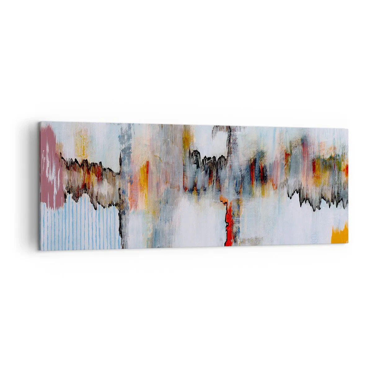 Tablou pe pânză - Cu bățul pe apă - 140x50 cm
