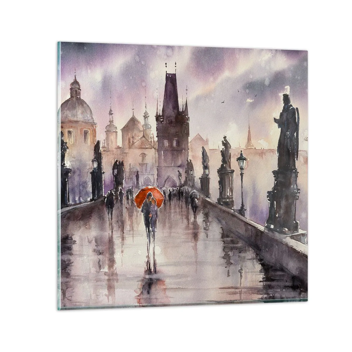 Tablou pe sticlă - Oamenii nu se schimbă - 50x50 cm