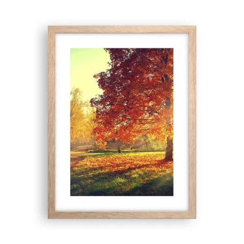 Poster în ramă de stejar deschis - Roșcatul este frumos - 30x40 cm