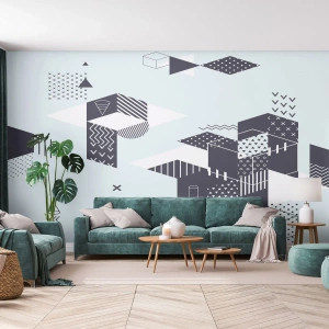Tapet Autoadeziv Deluxe Sticker - În sufletul matematicii - Abstracția, Bucată, Model modern - 300x210 cm