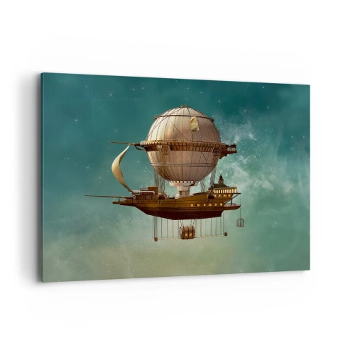 Tablou pe pânză - Jules Verne vă transmite salutări - 100x70 cm