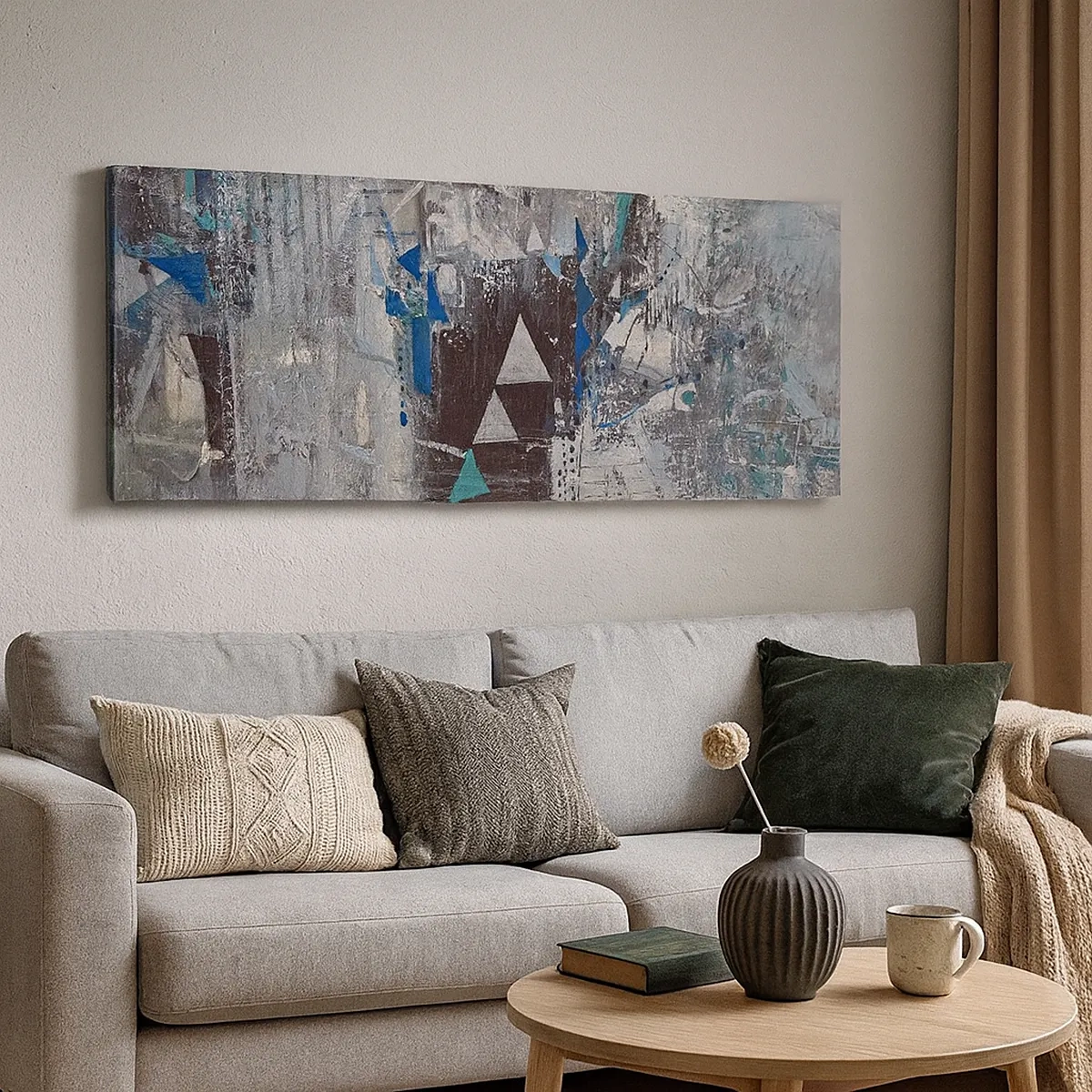 Tablou pe pânză - Ordinea superioară a triunghiurilor - 30x30 cm