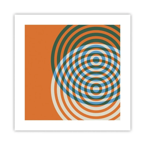Poster - Variație circulară abstractă - 40x40 cm
