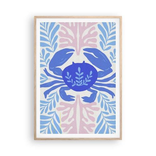 Poster în ramă de stejar deschis - Ca o floare de mare - 70x100 cm