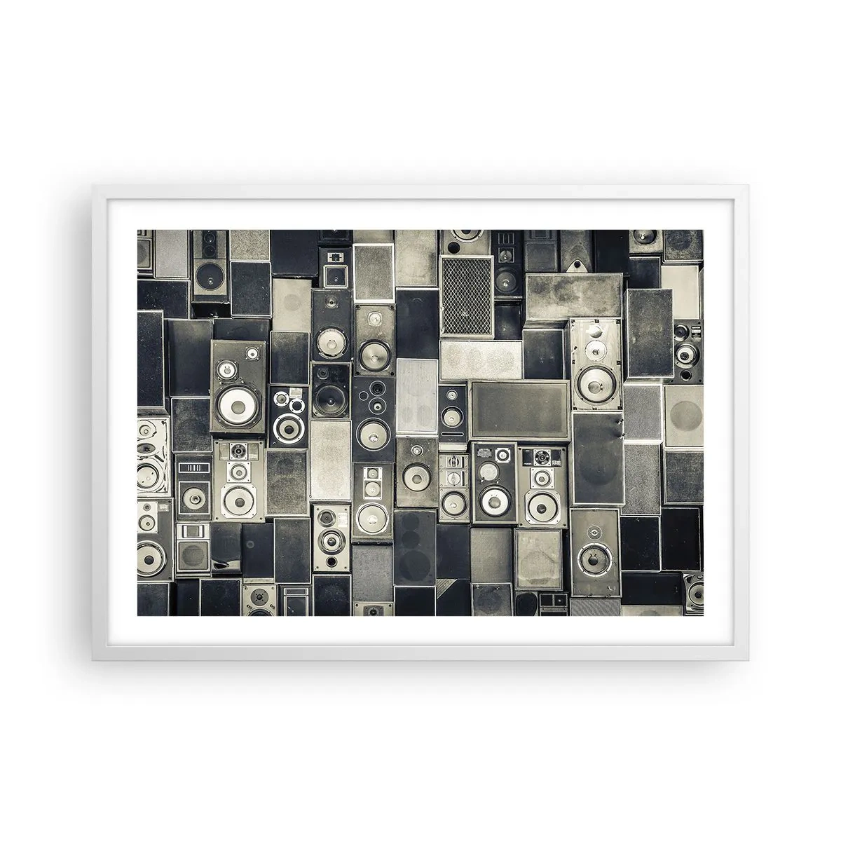 Poster în ramă albă - Și totul este în regulă - 70x50 cm