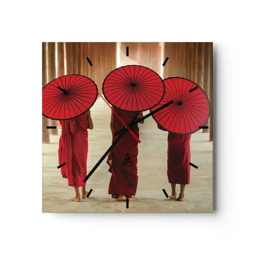 Ceas de perete - Ceas pe sticlă - Pe drumul spre Tărâmul Pur - 30x30 cm