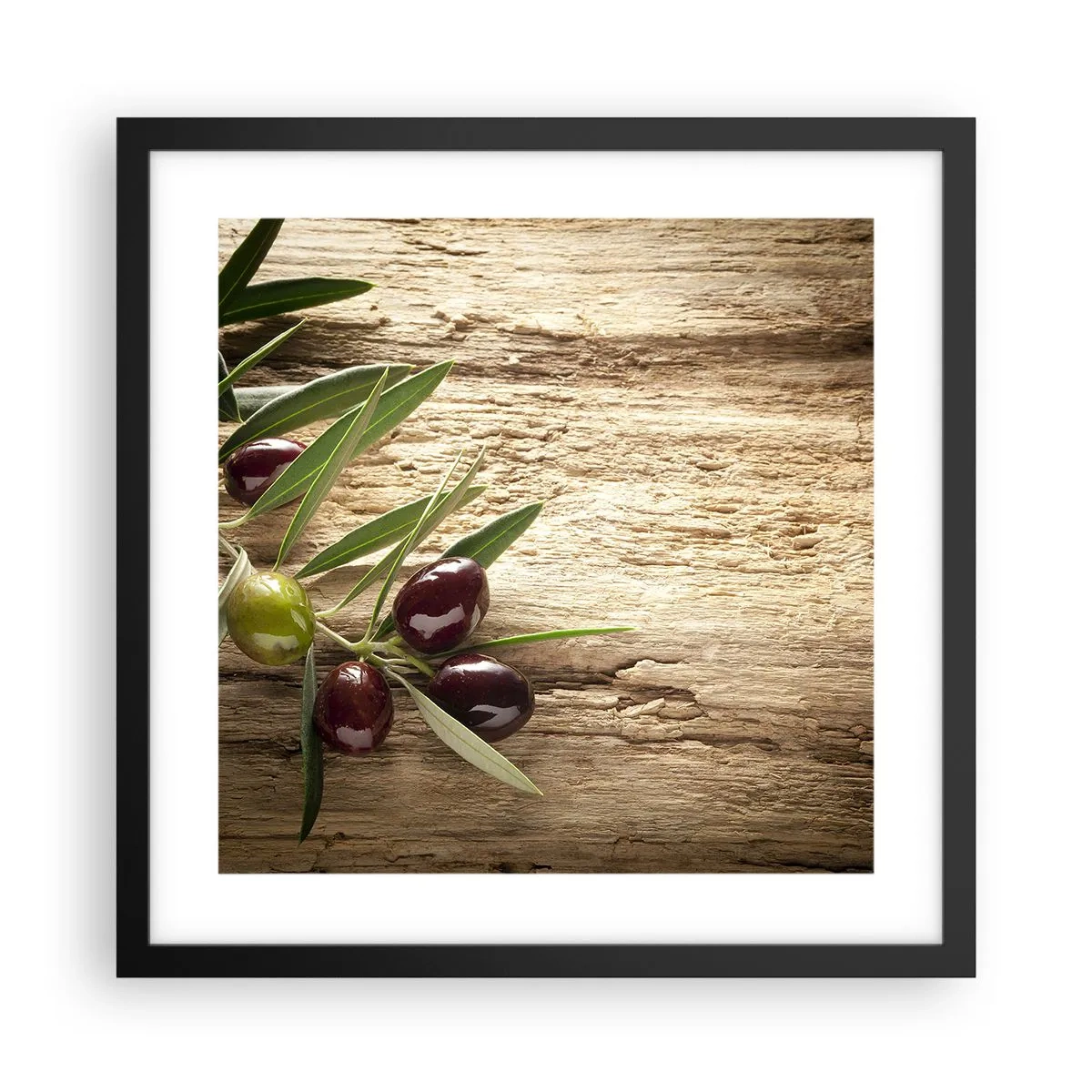 Poster în ramă neagră - Direct din natură - 40x40 cm