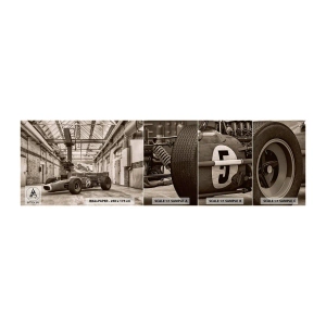 Mostră tapet autocolant Deluxe Sticker - Odihna învingătorului - Formula 1, Retro, Automobile - 100x30 cm