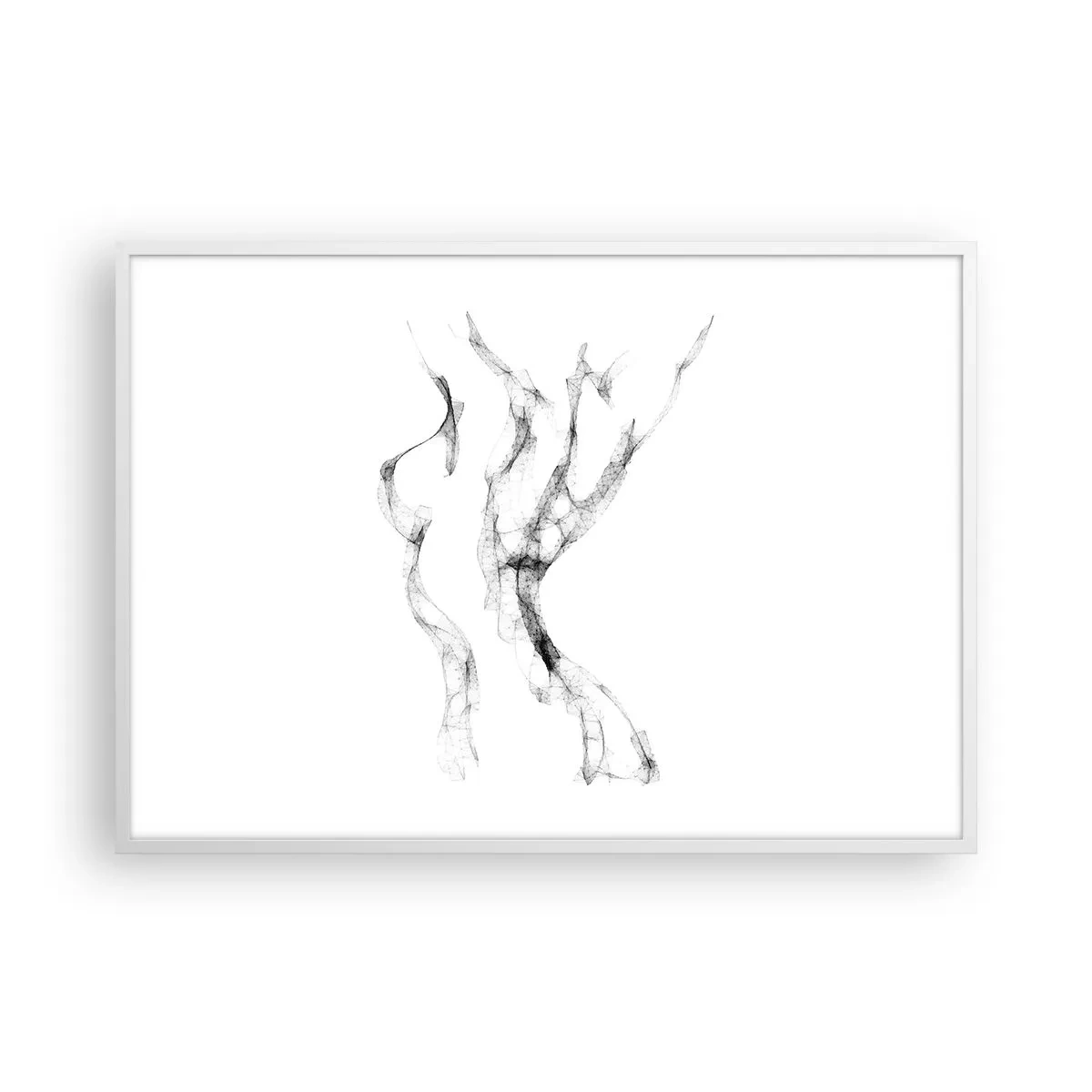 Poster în ramă albă - Frumoasa și puternică - 100x70 cm